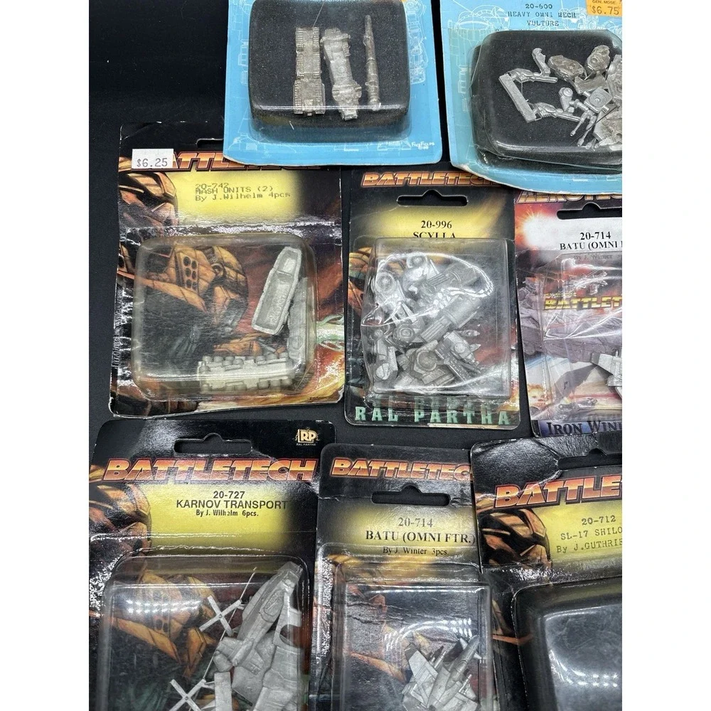 BattleTech Ral Partha Lot of 11 Sealed Miniatures Vehicles & Transports